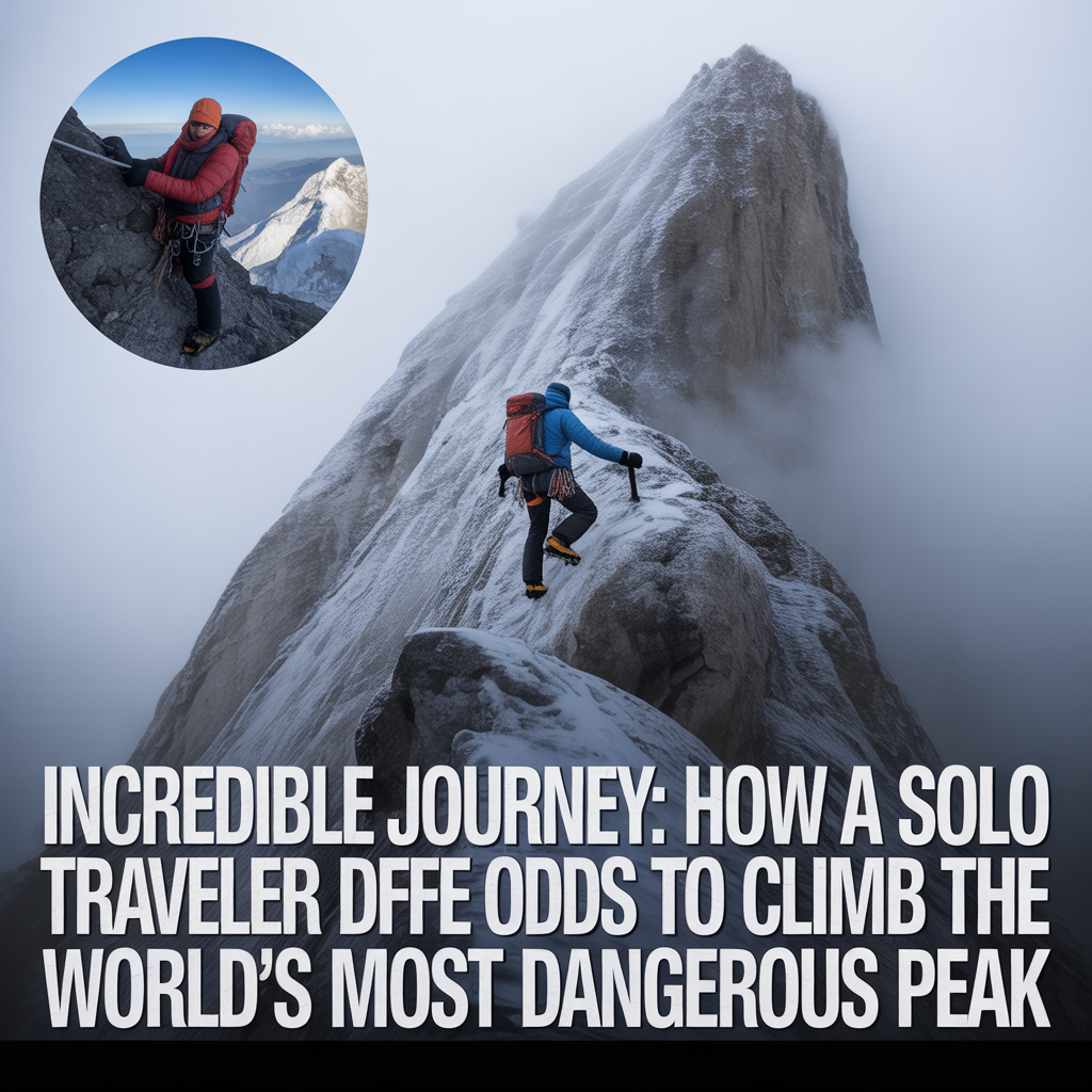 Incredible Journey: How a Solo Traveler Defied the Odds to Climb the World's Most Dangerous Peak