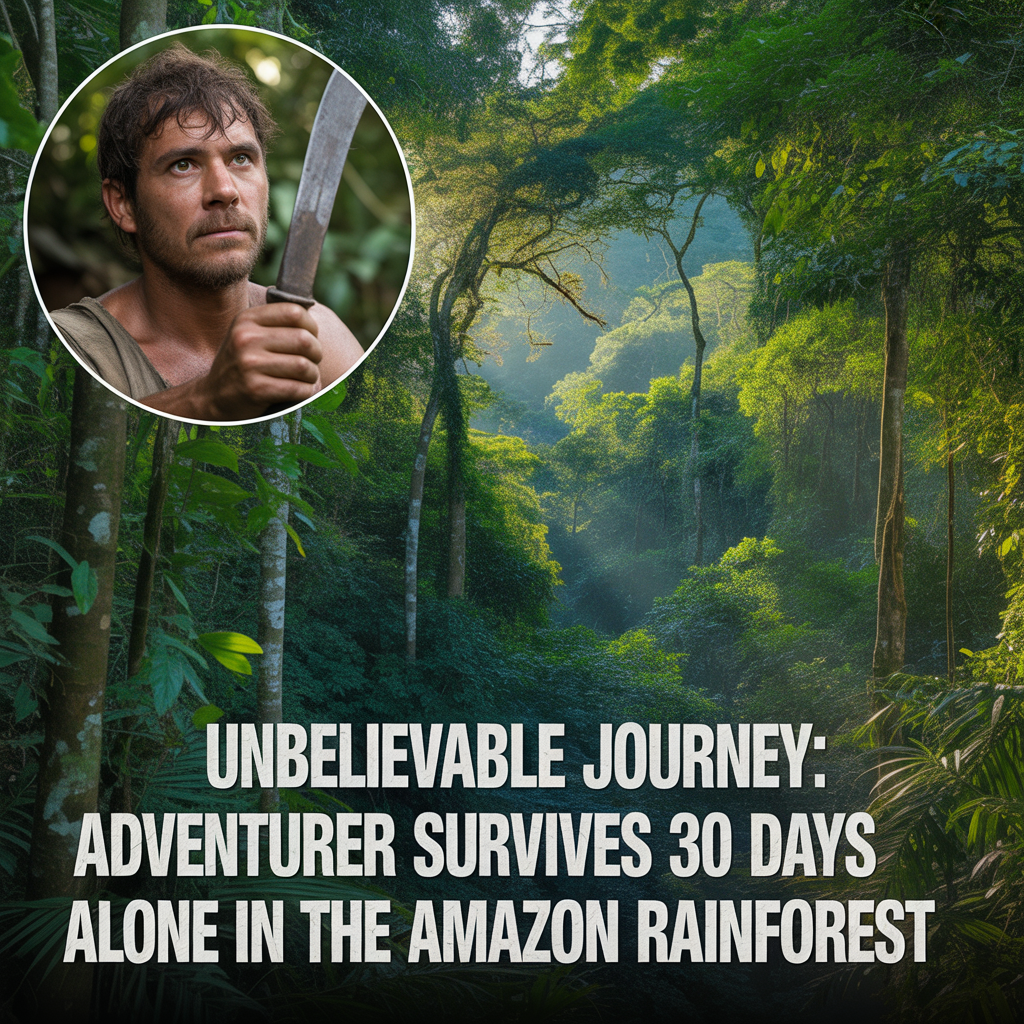 Unbelievable Journey: Adventurer Survives 30 Days Alone in the Amazon Rainforest