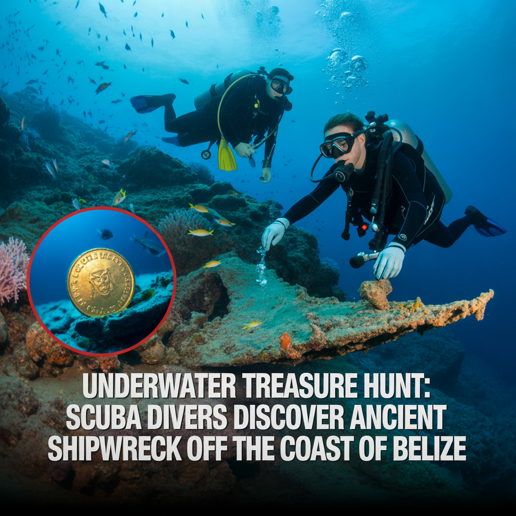 Underwater Treasure Hunt: Scuba Divers Discover Ancient Shipwreck Off the Coast of Belize