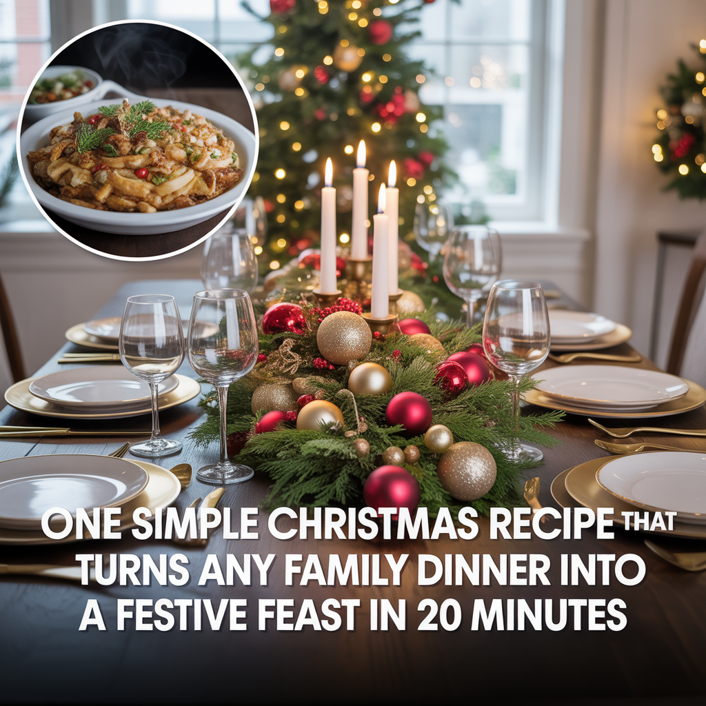 One Simple Christmas Recipe That Turns Any Family Dinner Into A Festive Feast In 20 Minutes