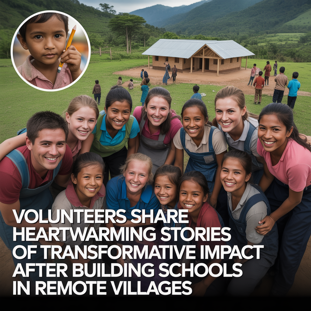 Volunteers Share Heartwarming Stories of Transformative Impact After Building Schools in Remote Villages